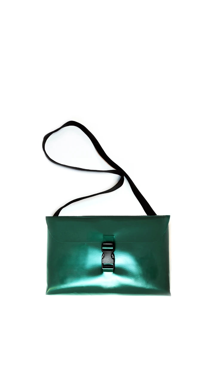 Green buckle bag